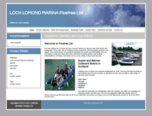 Tablet Screenshot of lochlomond-marina.co.uk